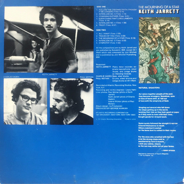 Master Release: The Mourning Of A Star by Keith Jarrett