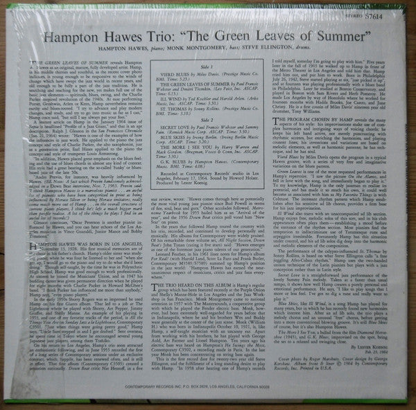 Master Release: The Green Leaves Of Summer by Hampton Hawes