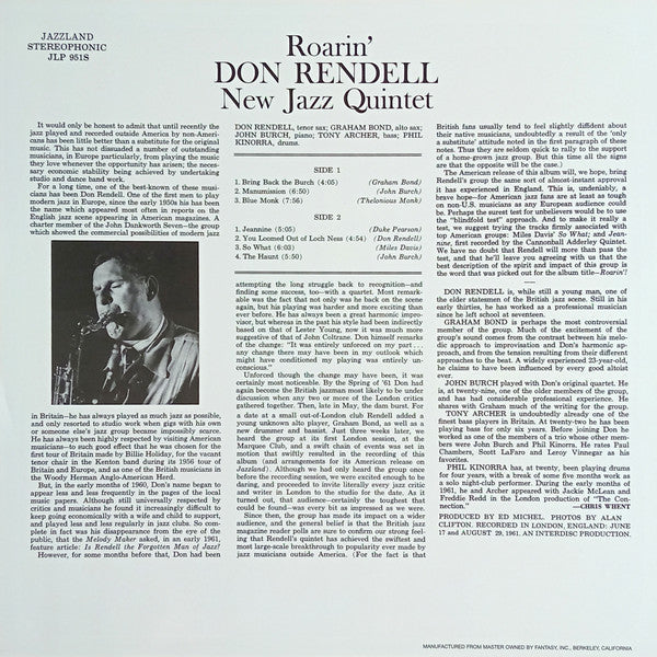 Release: Roarin'-Vinyl-US-None-JLP 951S-27239961