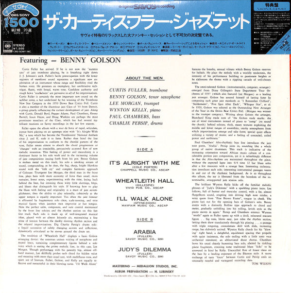 Release: The Curtis Fuller Jazztet-Vinyl-Japan-1974-SOPU 32-SY-10324953
