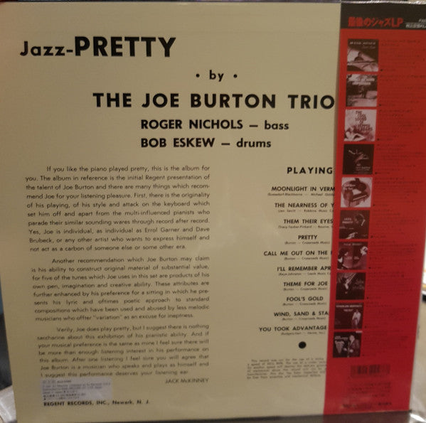 Master Release: Jazz Pretty by Joe Burton Trio