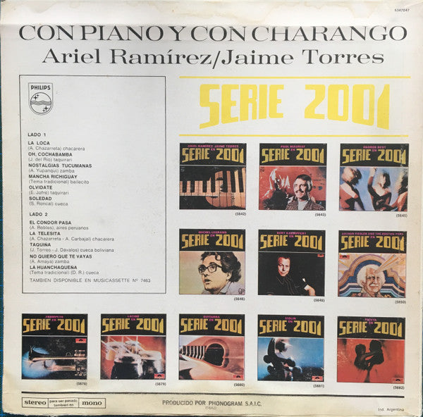 Master Release: Con Piano Y Con Charango by Ariel Ramirez