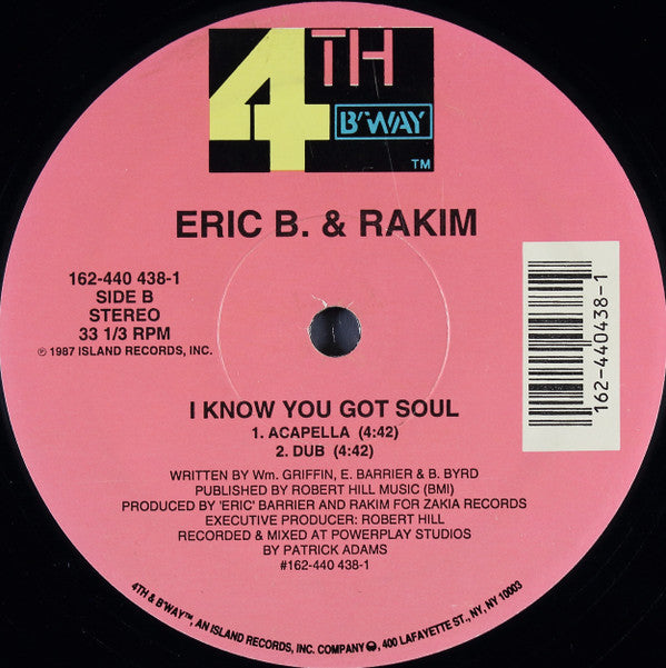 Release: I Know You Got Soul-Vinyl-US-1991-162 440 438-1-23587763