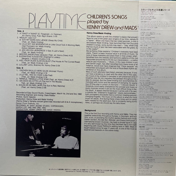 Master Release: Playtime - Children's Songs Played By Kenny Drew And Mads Vinding by Kenny Drew