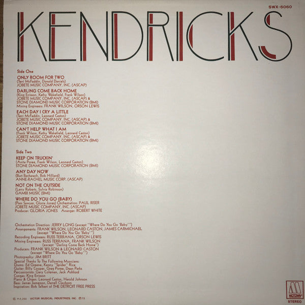 Release: Eddie Kendricks-Vinyl-Japan-1973-SWX-6060-15794408