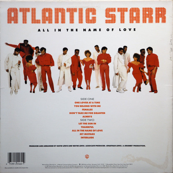 Master Release: All In The Name Of Love by Atlantic Starr