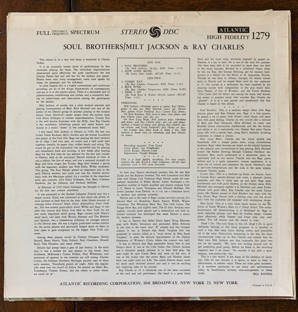 Release: Soul Brothers-Vinyl-US-None-SD 1279, 1279-19600498