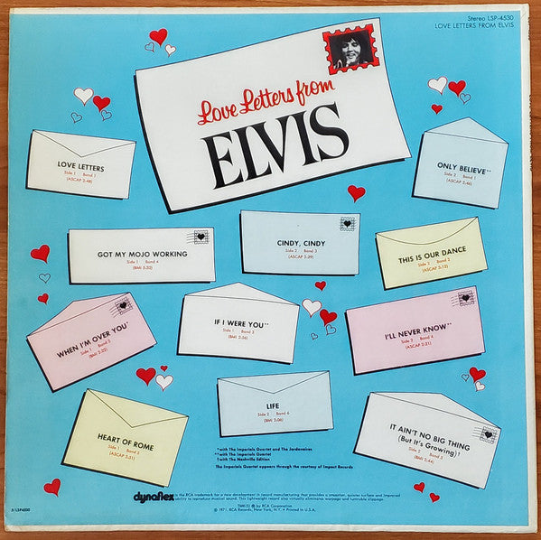 Release: Love Letters From Elvis-Vinyl-US-1971-LSP-4530-18616669