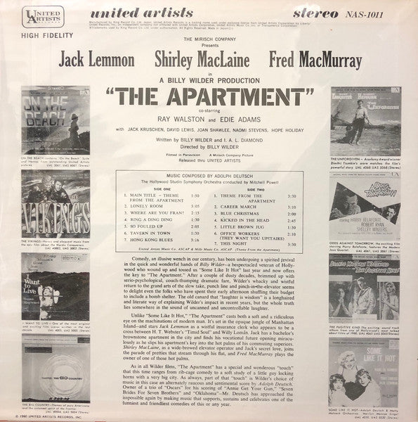 Release: Music From The Motion Picture "The Apartment"-Vinyl-Japan-1980-NAS-1011-13986161