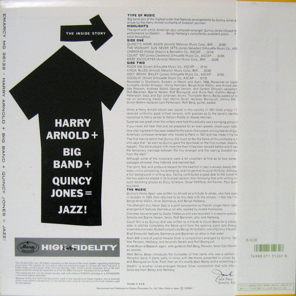 Master Release: Harry Arnold + Big Band + Quincy Jones = Jazz! by Harry Arnold