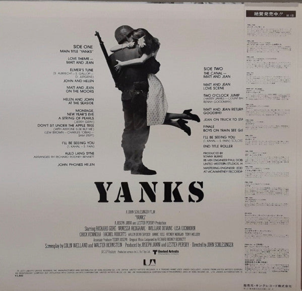 Release: Yanks Original Motion Picture Soundtrack-Vinyl-Japan-1979-K28P4027-13297247