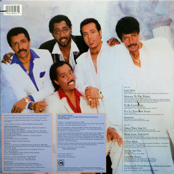 Master Release: To Be Continued... by The Temptations