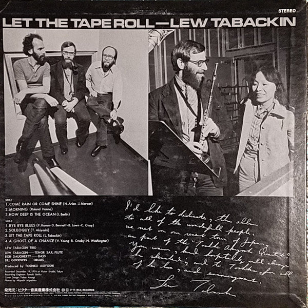 Release: Let The Tape Roll-Vinyl-Japan-1975-RCA-6271, JPL1-0340-11137431