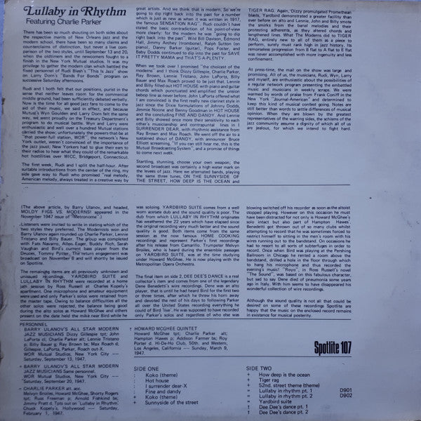 Release: Lullaby In Rhythm-Vinyl-UK-1970-Spotlite 107, D901, D902-14615773