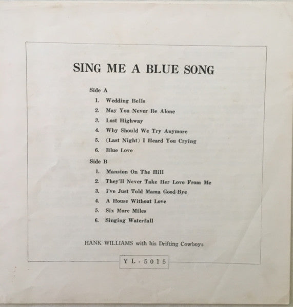 Sing Me A Blue Song