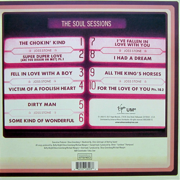 Master Release: The Soul Sessions by Joss Stone