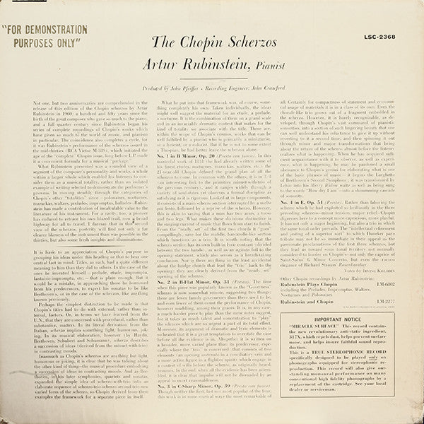 Master Release: The Chopin Scherzos  by Frédéric Chopin