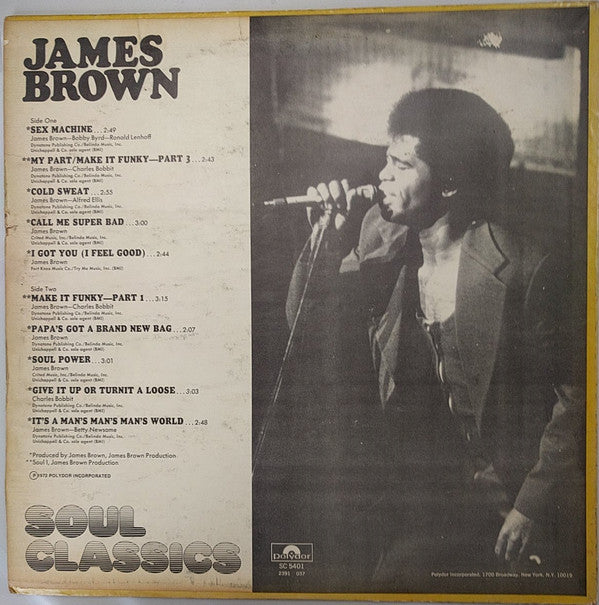 Master Release: James Brown Soul Classics by James Brown