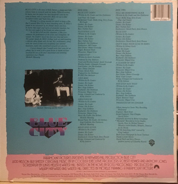 Master Release: Blue City (Motion Picture Soundtrack) by Ry Cooder