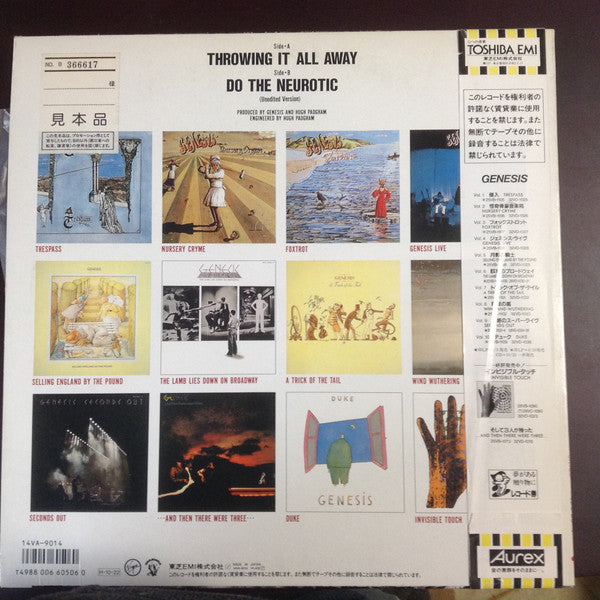Release: Throwing It All Away-Vinyl-Japan-1986-14VA-9014, 14VA-9014-13357839