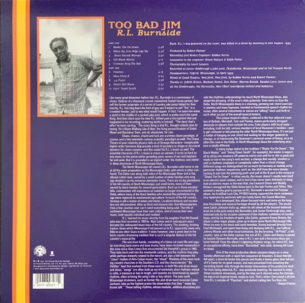 Master Release: Too Bad Jim by R.L. Burnside