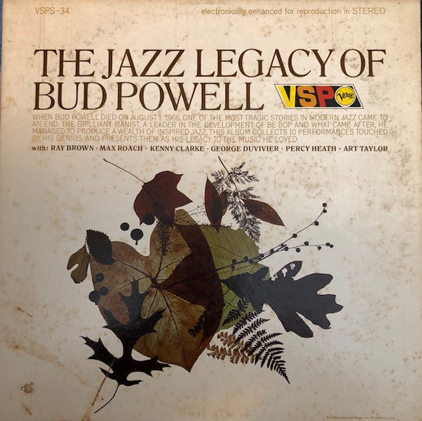 Master Release: The Jazz Legacy Of Bud Powell by Bud Powell