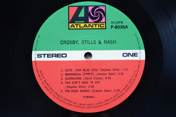 Release: Crosby, Stills & Nash-Vinyl-Japan-1971-P-8035A-13843327