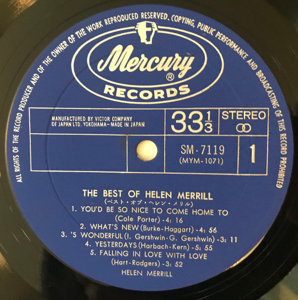 The Best Of Helen Merrill