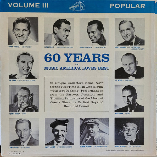 Release: 60 Years Of Music America Loves Best - Volume III - Popular-Vinyl-US-None-LOP-1509-19274620