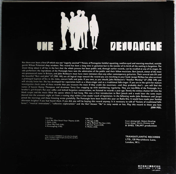 Release: The Pentangle-Vinyl-Japan-1972-IRP-80830-20398384