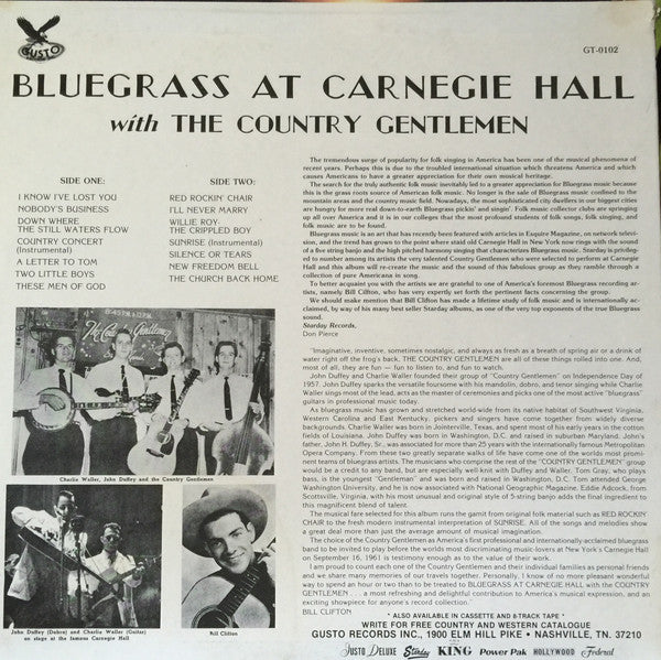 Master Release: Bluegrass At Carnegie Hall by John Duffey