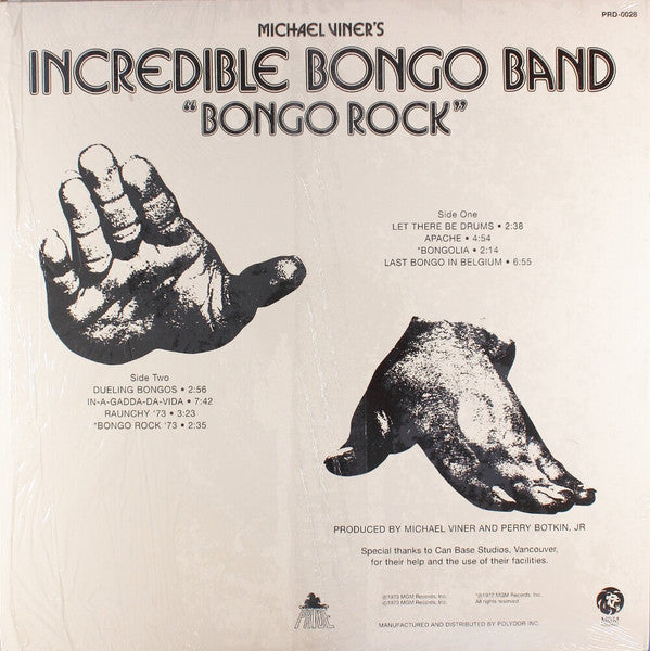 Master Release: Bongo Rock by The Incredible Bongo Band