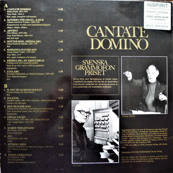Release: Cantate Domino-Vinyl-Sweden-1983-PROP 7762-7000775