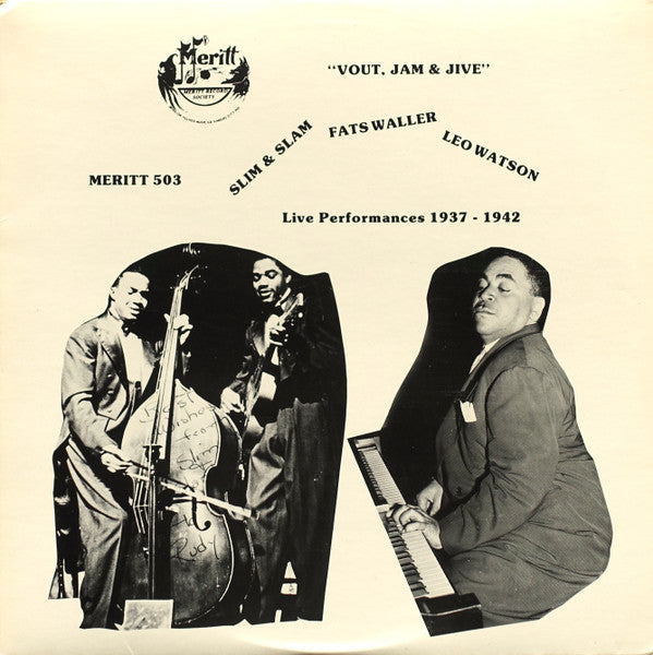 Vout, Jam & Jive (Live Performances 1937 - 1942)