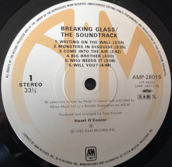 Master Release: Breaking Glass by Hazel O'Connor