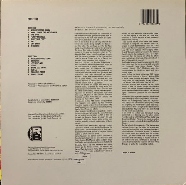 Release: Here Come The Metermen-Vinyl-Europe-1986-CRB 1112-1909376