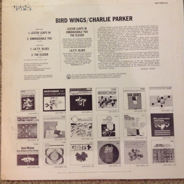 Master Release: Bird Wings by Charlie Parker