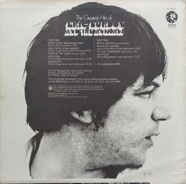 Master Release: The Greatest Hits Of Eric Burdon And The Animals by Eric Burdon & The Animals
