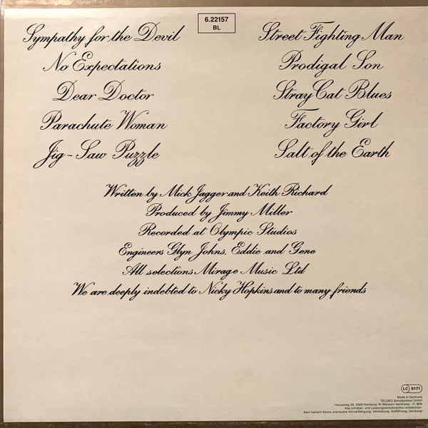 Release: Beggars Banquet-Vinyl-Germany-1982-6.22157 BL, 6.22157-7773352