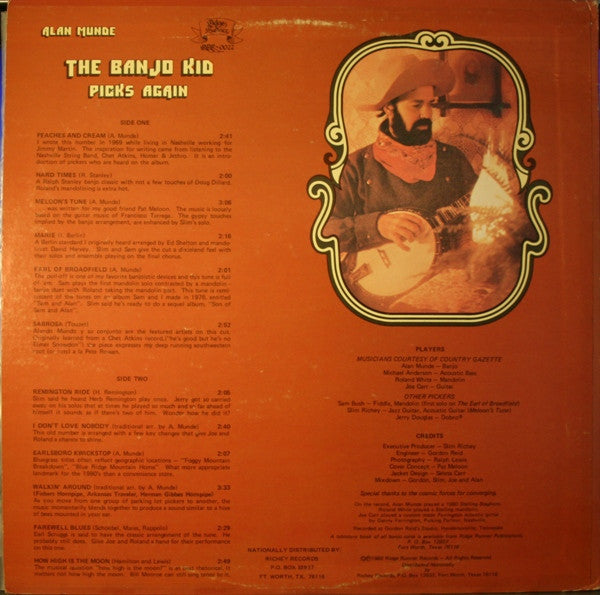 Release: The Banjo Kid Picks Again-Vinyl-US-1980-RRR-0022, RRR0022, RRR0021-3068642