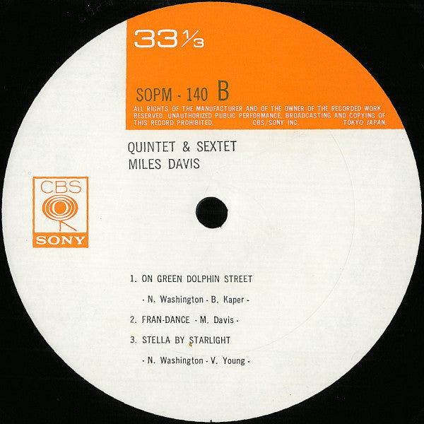 The Miles Davis Quintet & Sextet