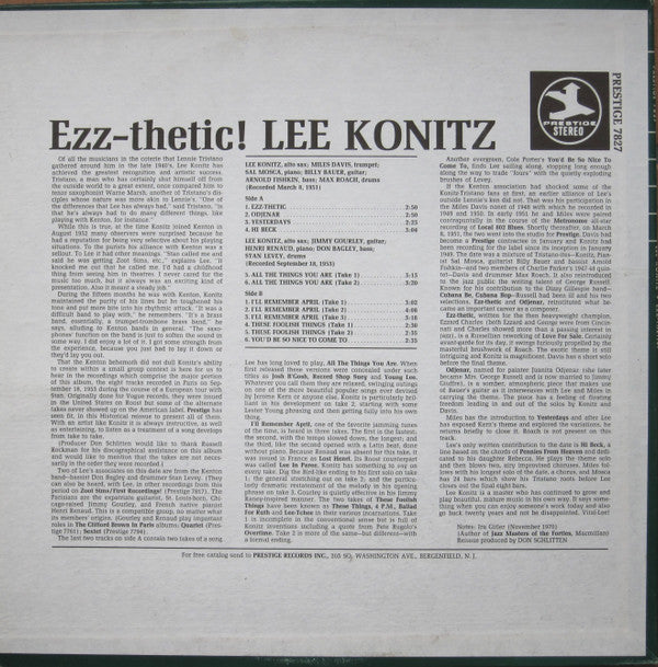 Release: Ezz-thetic!-Vinyl-US-1973-PR 7827, PRT-7827-7925294
