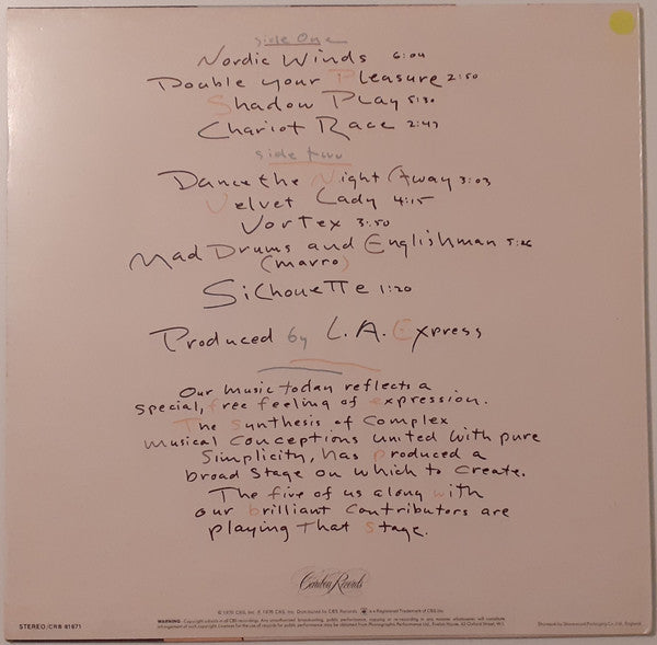 Master Release: Shadow Play by The L.A. Express
