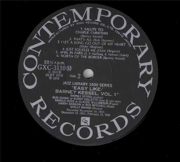 'Easy Like' Barney Kessel Volume 1