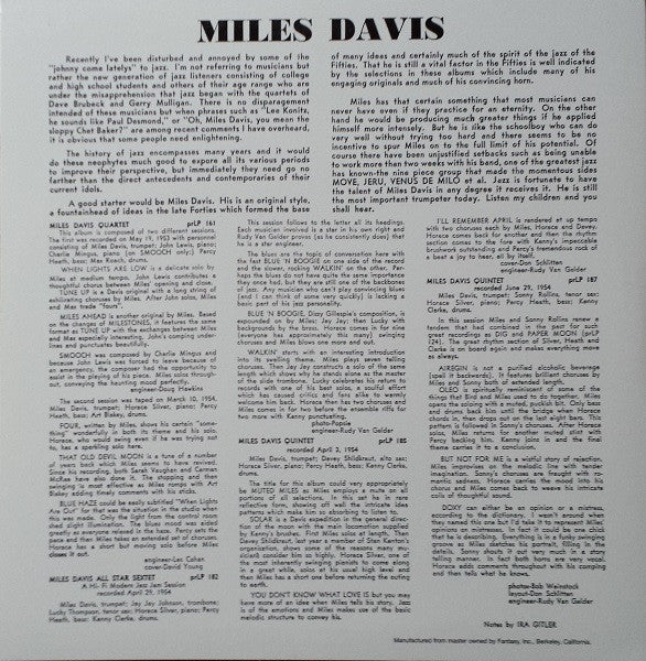 Master Release: Miles Davis With Sonny Rollins by The Miles Davis Quintet