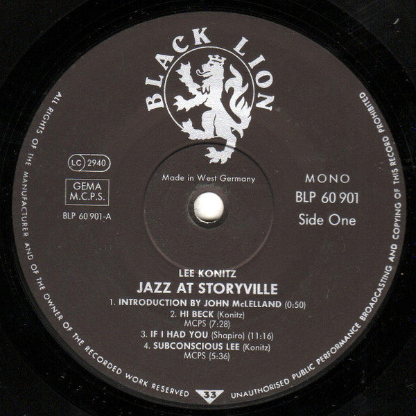 Release: At Storyville-Vinyl-Germany-1988-BLP 60 901-7802640