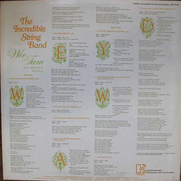 Release: Wee Tam-Vinyl-US-None-EKS-74036-6947659