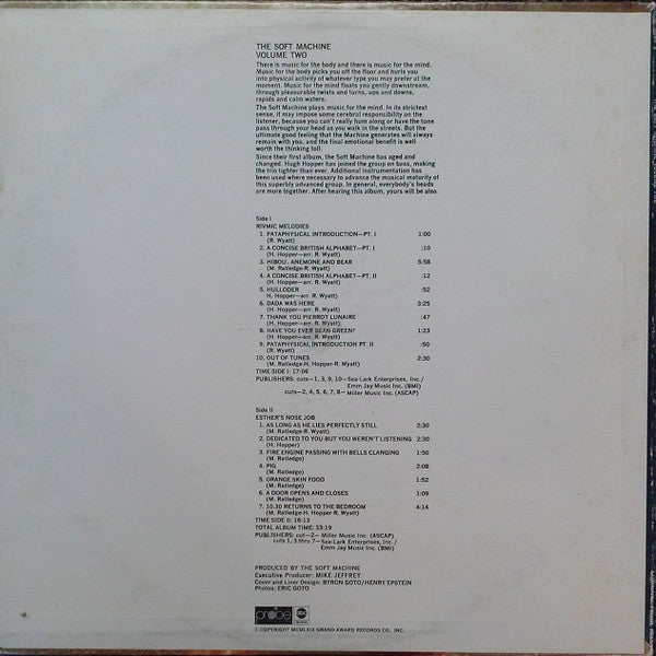 Master Release: Volume Two by Soft Machine