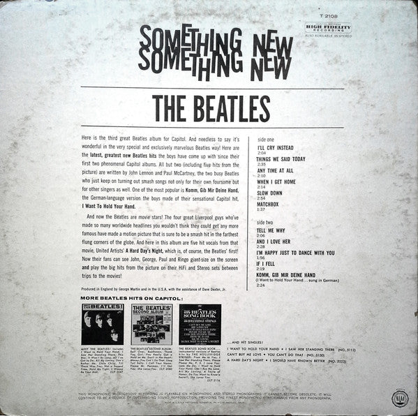 Release: Something New-Vinyl-US-1964-T 2108, T-2108-9954230