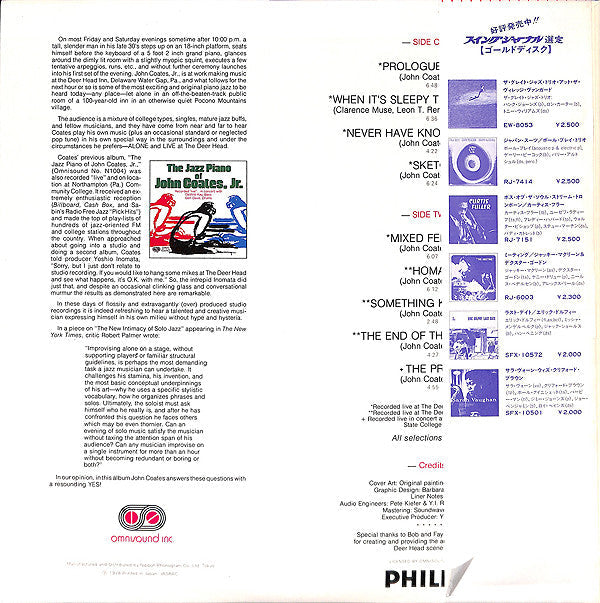Release: Alone And Live At The Deer Head-Vinyl-Japan-1978-RJ-7444-7140732